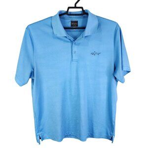 Mens Blue Greg Norman Tasso Elba Golf Polo Shirt Short Sleeve Play Dry Size XL